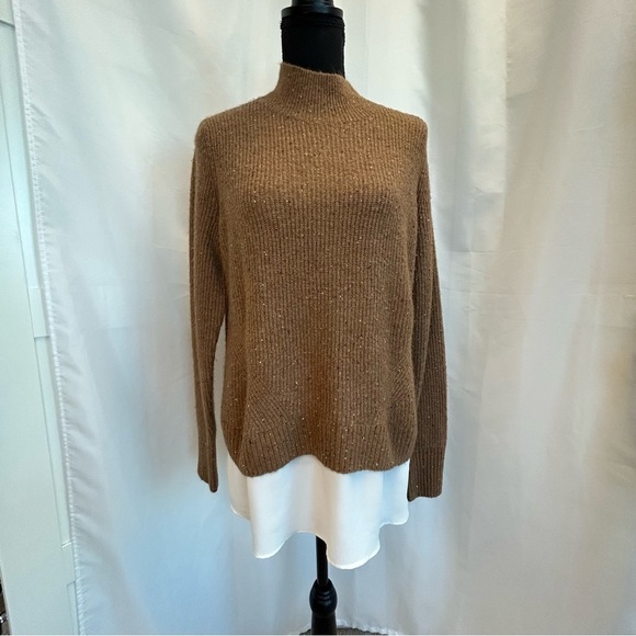 Rw&co women's brown high neck shirt sweater Sz L NWOT - Picture 12 of 12